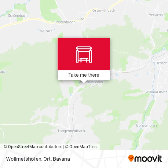 Карта Wollmetshofen, Ort