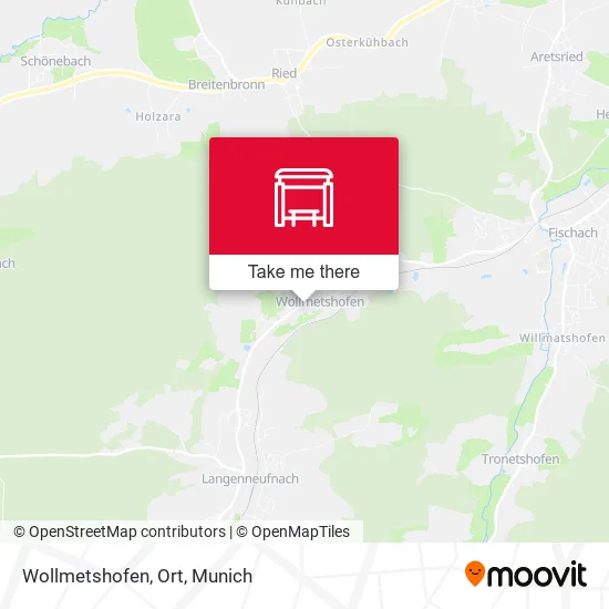 Карта Wollmetshofen, Ort