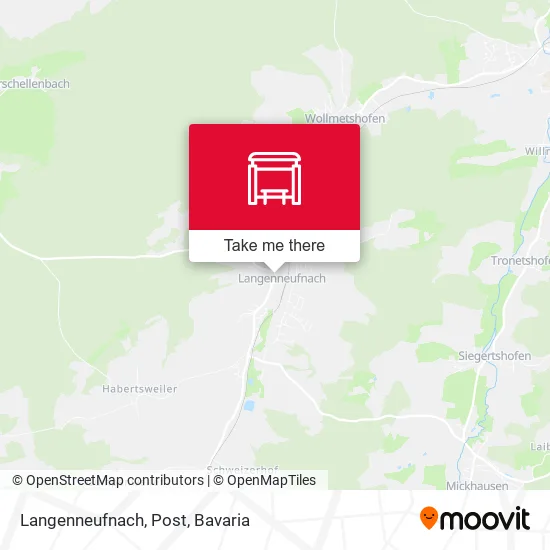 Карта Langenneufnach, Post