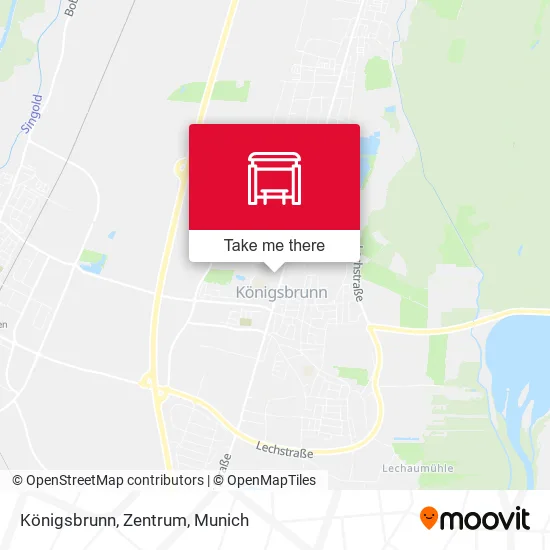 Карта Königsbrunn, Zentrum