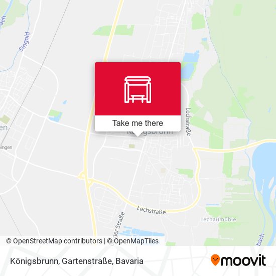 Königsbrunn, Gartenstraße map