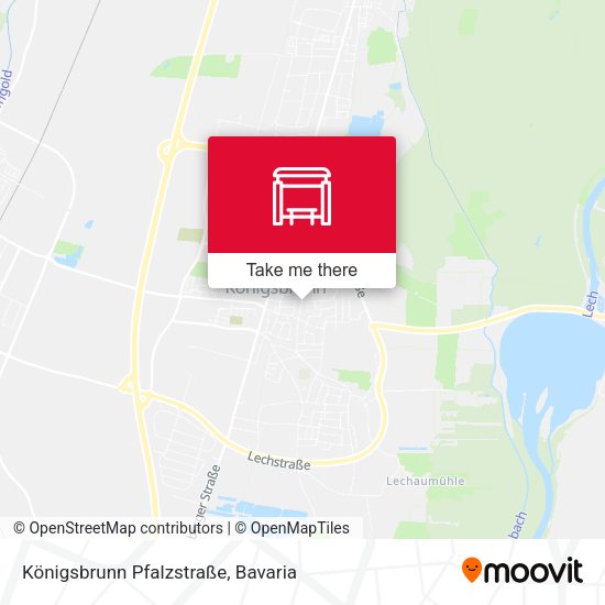 Königsbrunn Pfalzstraße map