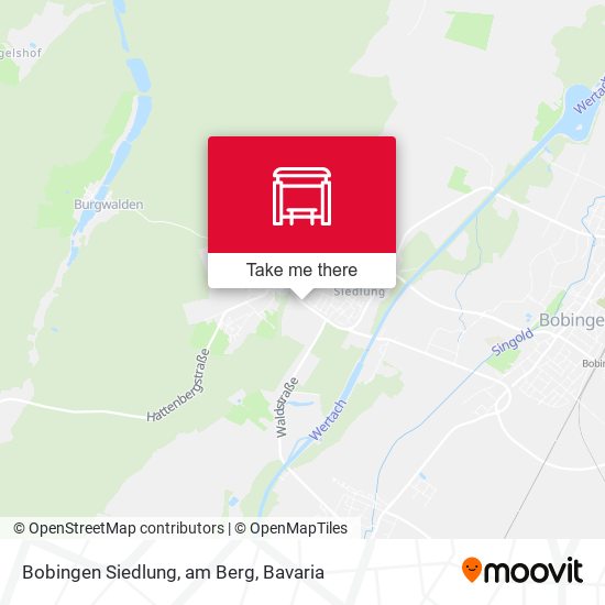 Bobingen Siedlung, am Berg map