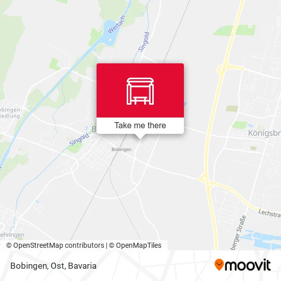 Карта Bobingen, Ost