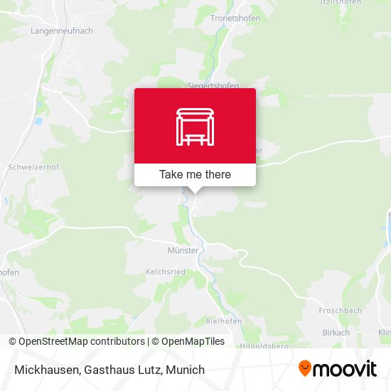 Mickhausen, Gasthaus Lutz map