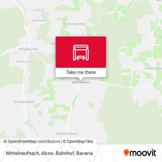 Mittelneufnach, Abzw. Bahnhof map