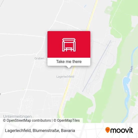 Карта Lagerlechfeld, Blumenstraße