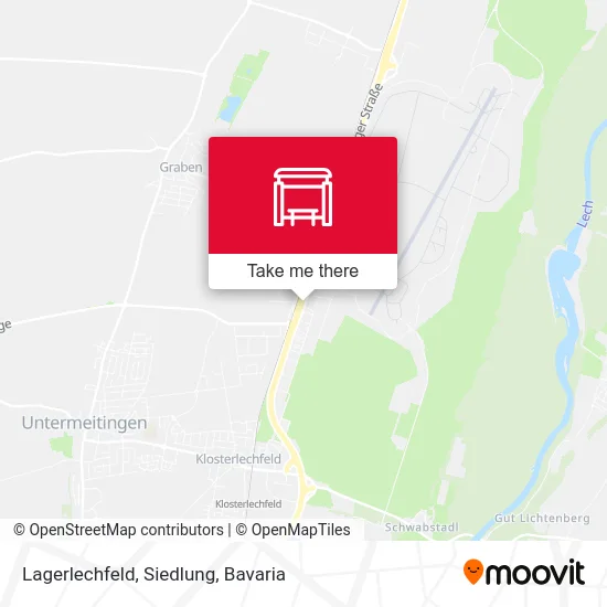 Карта Lagerlechfeld, Siedlung