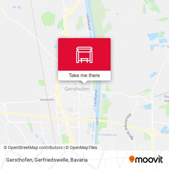 Gersthofen, Gerfriedswelle map