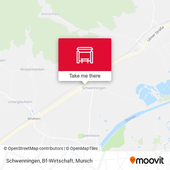 Schwenningen, Bf-Wirtschaft map