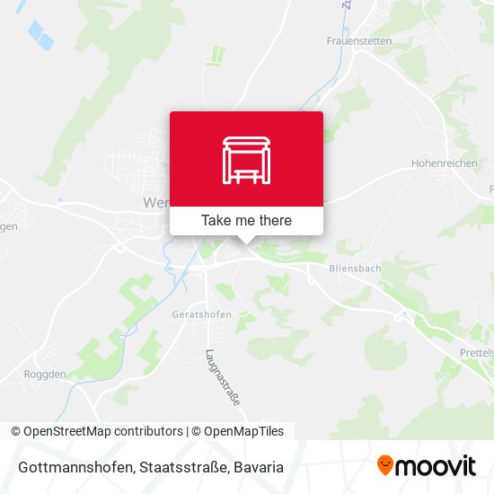 Gottmannshofen, Staatsstraße map