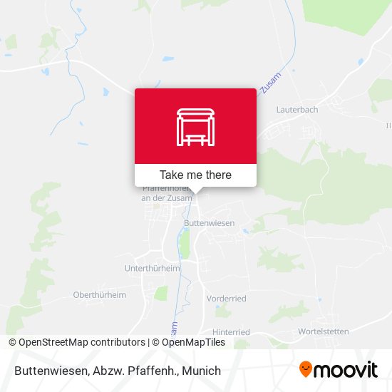 Buttenwiesen, Abzw. Pfaffenh. map