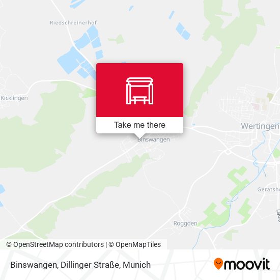 Binswangen, Dillinger Straße map