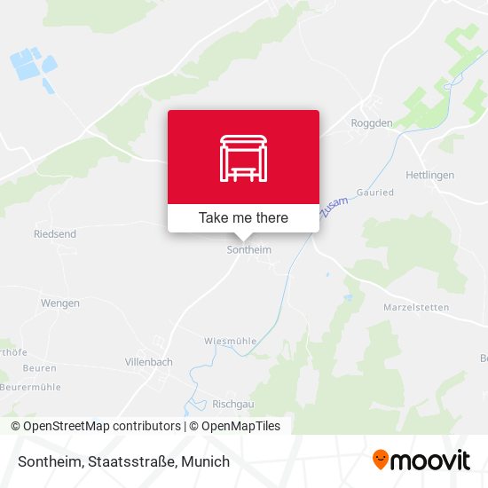 Sontheim, Staatsstraße map