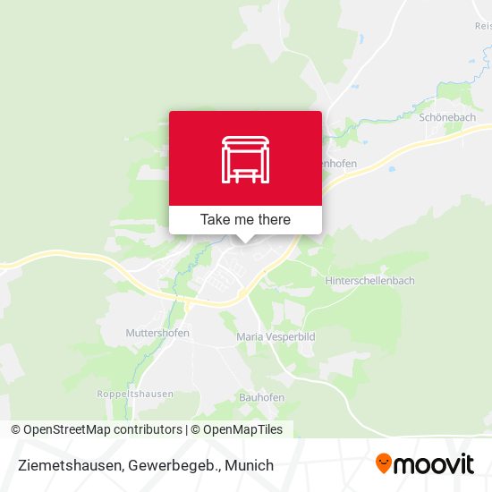 Ziemetshausen, Gewerbegeb. map