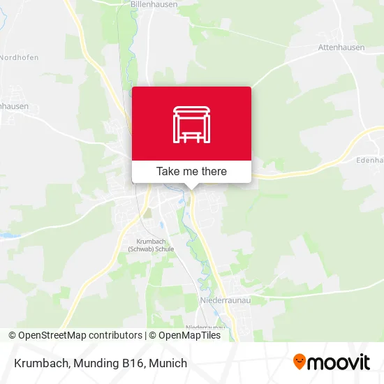 Карта Krumbach, Munding B16