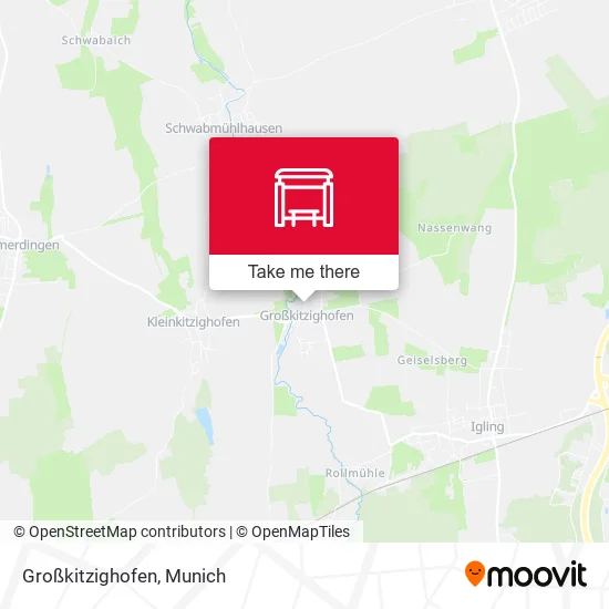 Карта Großkitzighofen