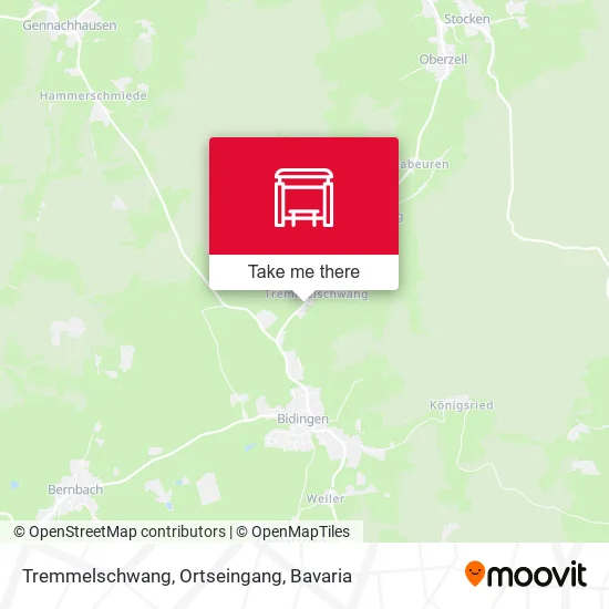 Карта Tremmelschwang, Ortseingang
