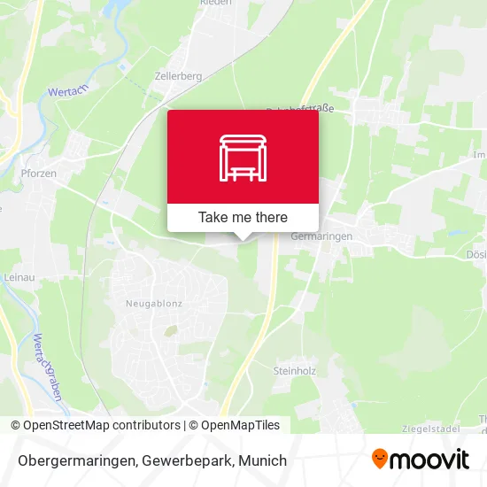 Карта Obergermaringen, Gewerbepark