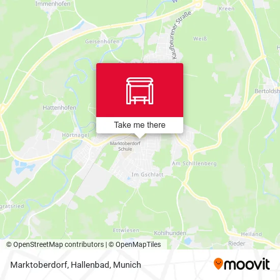 Карта Marktoberdorf, Hallenbad