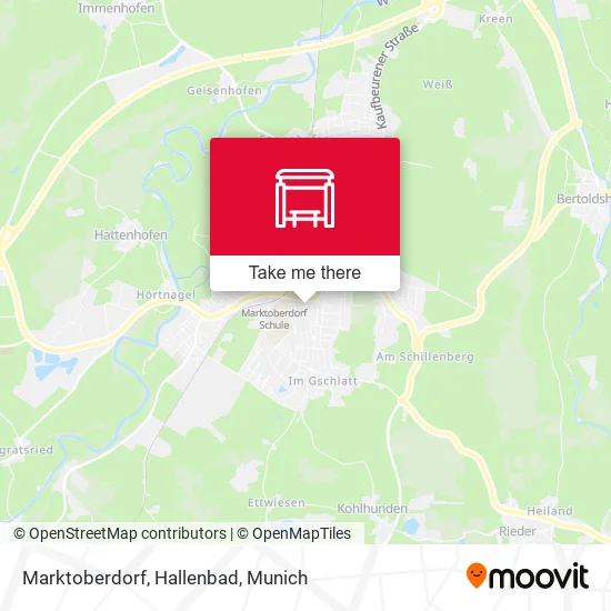 Карта Marktoberdorf, Hallenbad