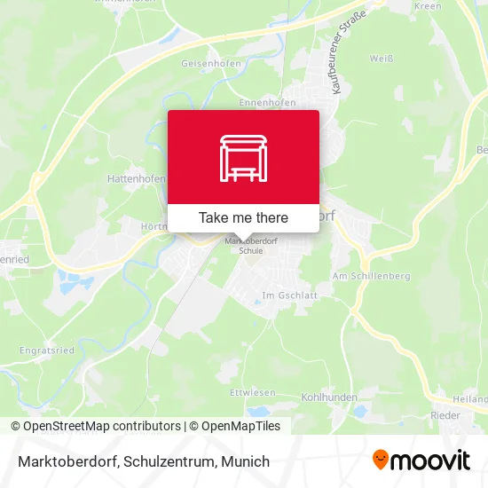 Карта Marktoberdorf, Schulzentrum
