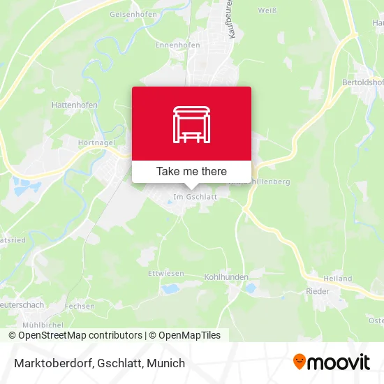 Карта Marktoberdorf, Gschlatt
