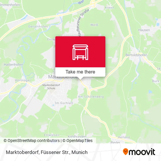 Карта Marktoberdorf, Füssener Str.