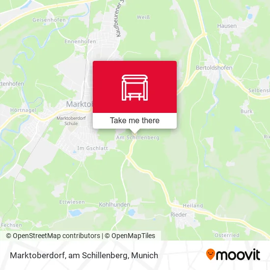 Карта Marktoberdorf, am Schillenberg