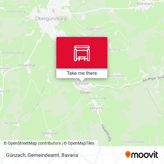 Günzach, Gemeindeamt map