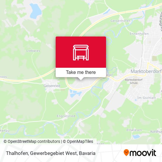 Thalhofen, Gewerbegebiet West map