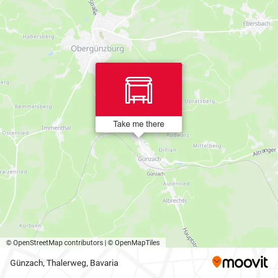 Карта Günzach, Thalerweg