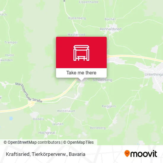Карта Kraftisried, Tierkörperverw.