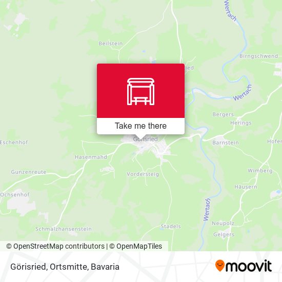 Görisried, Ortsmitte map