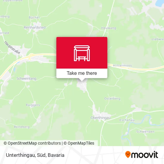 Карта Unterthingau, Süd