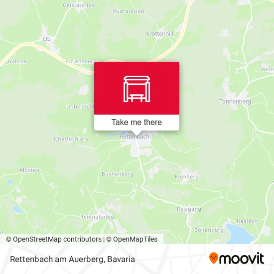 Карта Rettenbach am Auerberg