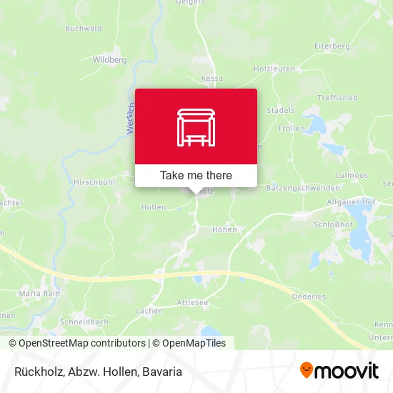 Карта Rückholz, Abzw. Hollen