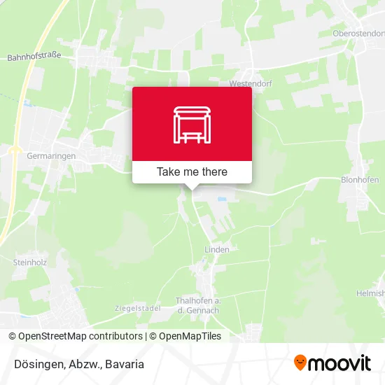 Карта Dösingen, Abzw.