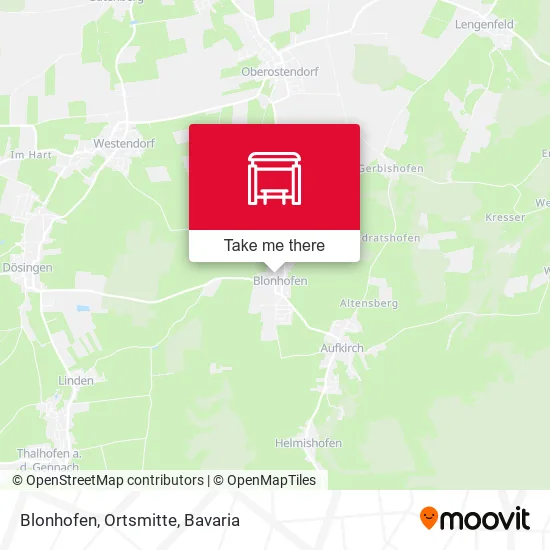 Карта Blonhofen, Ortsmitte