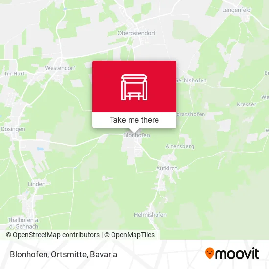 Карта Blonhofen, Ortsmitte
