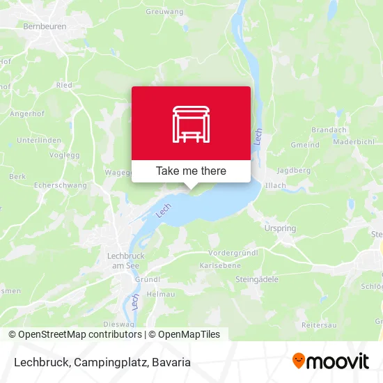 Карта Lechbruck, Campingplatz