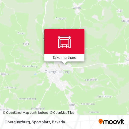Obergünzburg, Sportplatz map