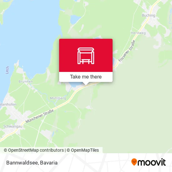 Карта Bannwaldsee