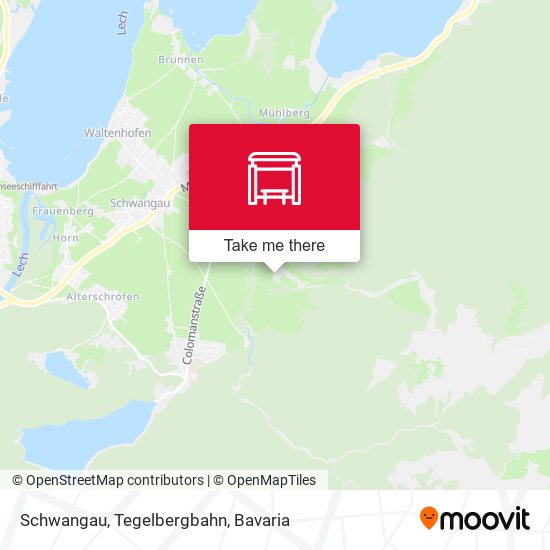 Schwangau, Tegelbergbahn map