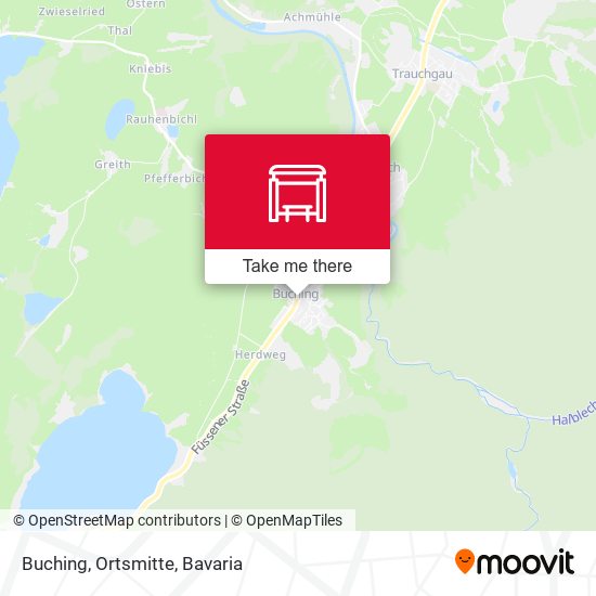 Карта Buching, Ortsmitte