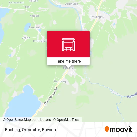 Карта Buching, Ortsmitte