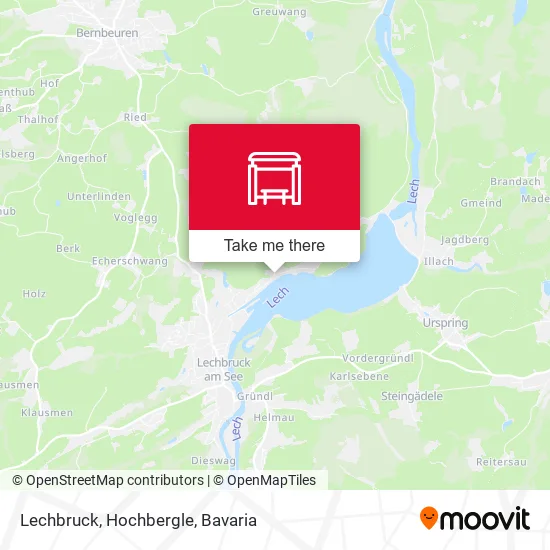 Карта Lechbruck, Hochbergle