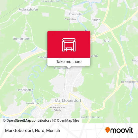 Карта Marktoberdorf, Nord