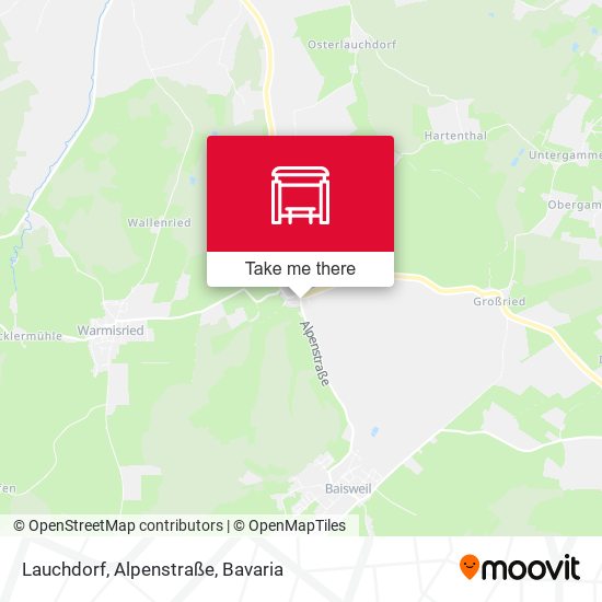 Lauchdorf, Alpenstraße map
