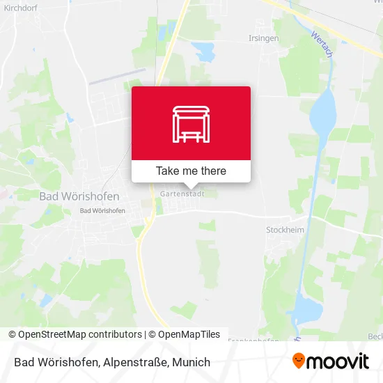 Карта Bad Wörishofen, Alpenstraße